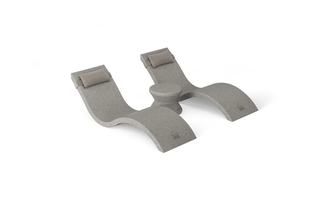 Ledge Lounger Outdoor Paradise In-Pool Furniture Bundle