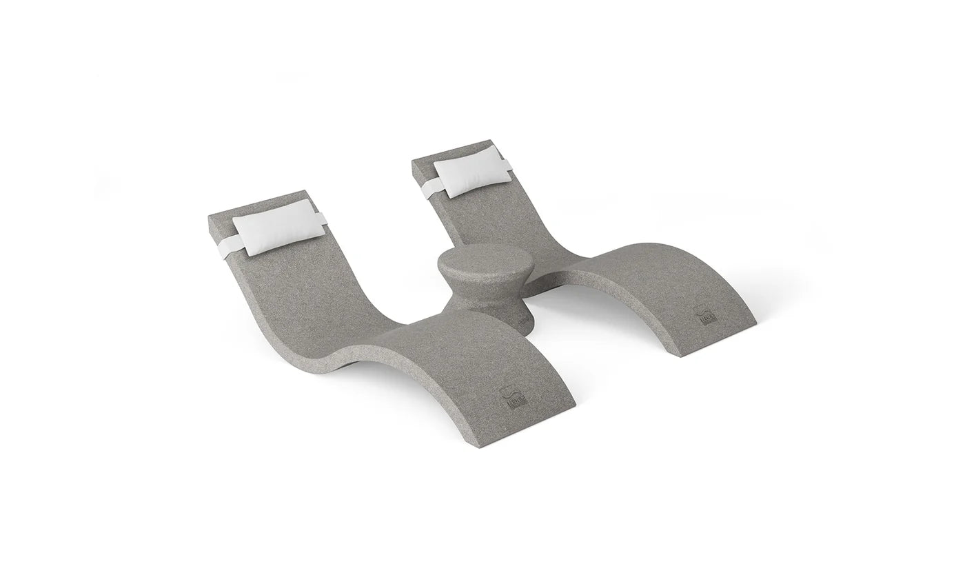 Ledge Lounger Outdoor Paradise In-Pool Furniture Bundle