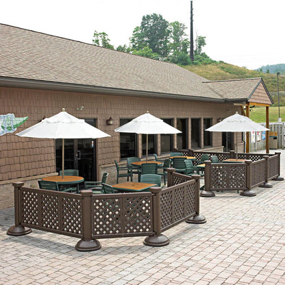 Grosfillex Fence Post and Interlocking Base