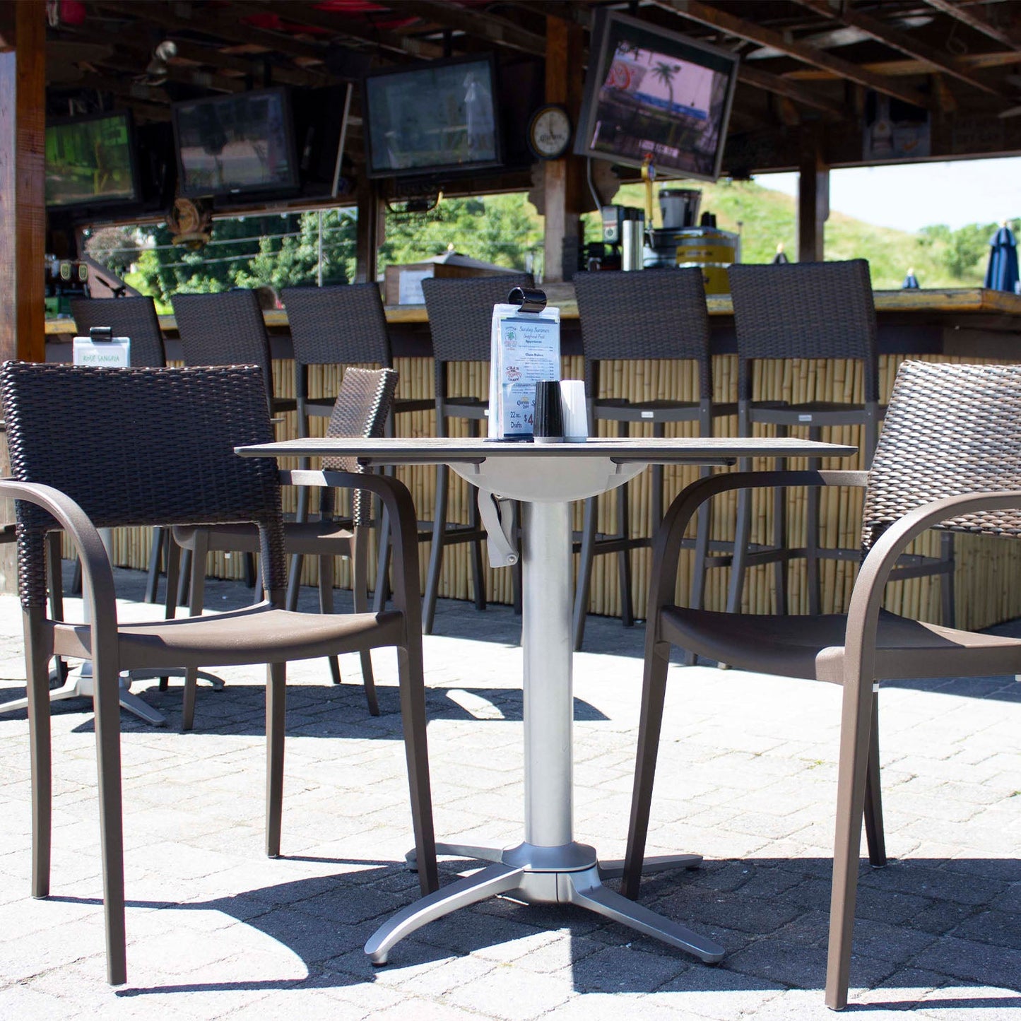 Grosfillex Quattro Contract Folding Base – Dining Height