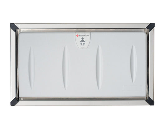 Classic Baby Changing Station Recessed Stainless Steel Frame
