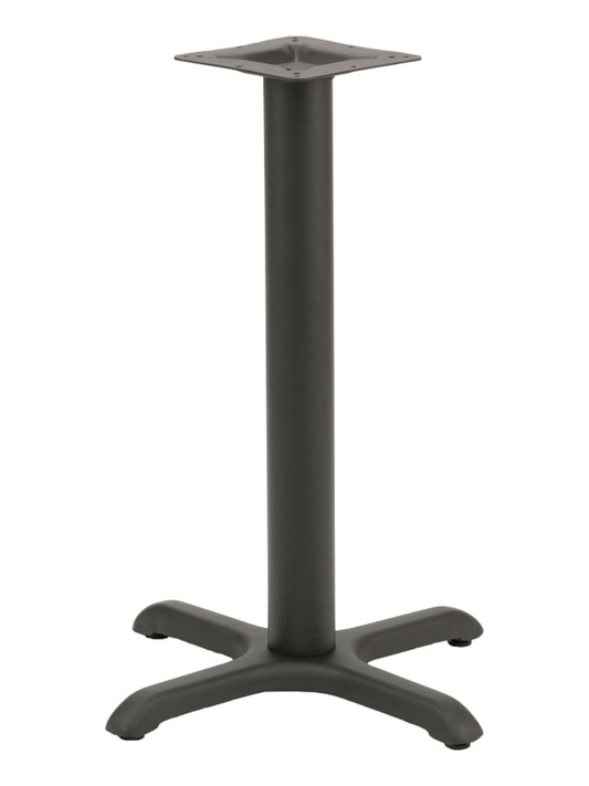 FLS Stamped Steel Indoor Dining Height Table X-Base