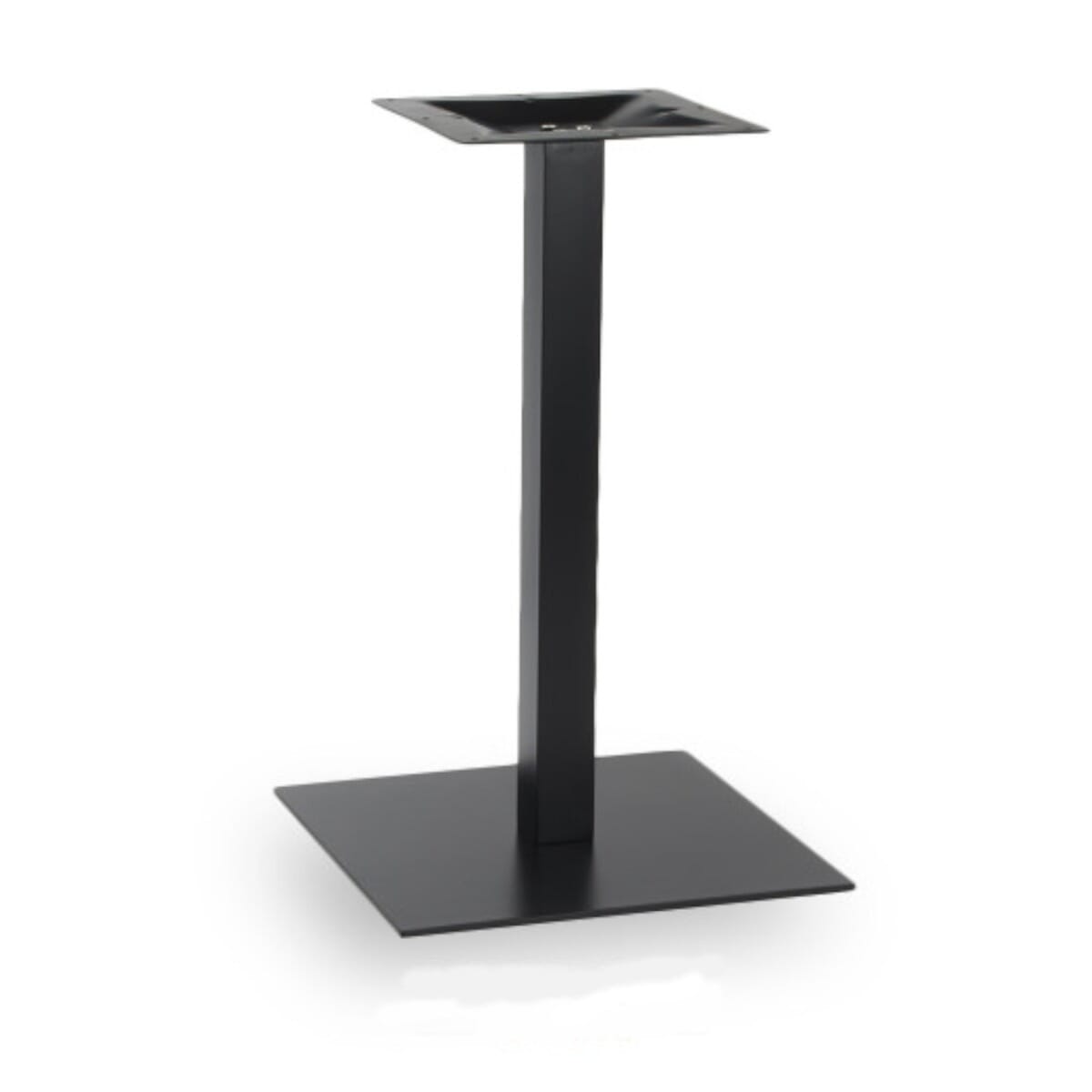 Black Metal Indoor/Outdoor Square Table Base (18" x 18")