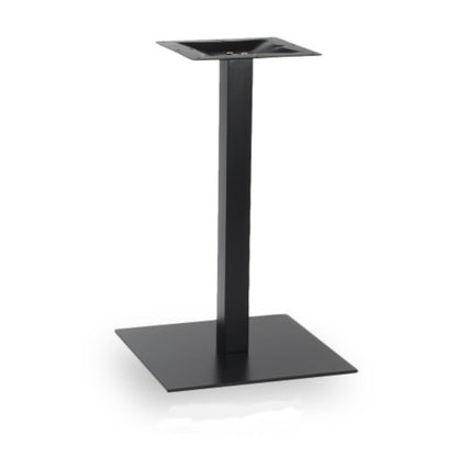 Black Metal Indoor/Outdoor Square Table Base (18" x 18")