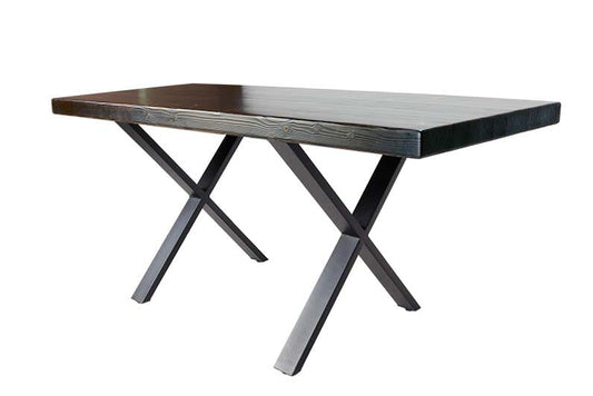 Welded Steel Table Base with Black Powder Coat (Set of 2)