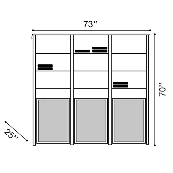 Grosfillex Sunset Towel Valet Triple Unit