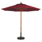 Grosfillex 9' Wooden Market Umbrella