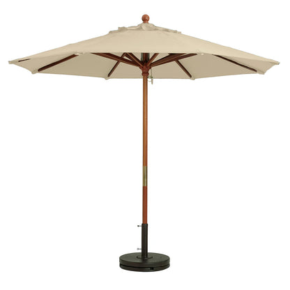 Grosfillex 9' Wooden Market Umbrella
