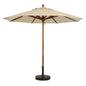Grosfillex 9' Wooden Market Umbrella