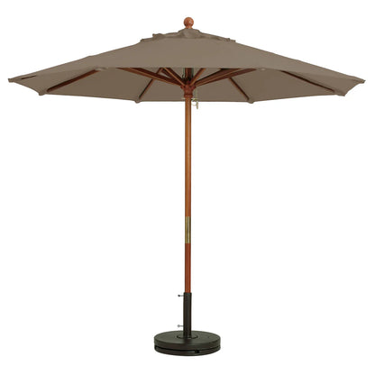 Grosfillex 9' Wooden Market Umbrella