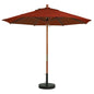 Grosfillex 9' Wooden Market Umbrella